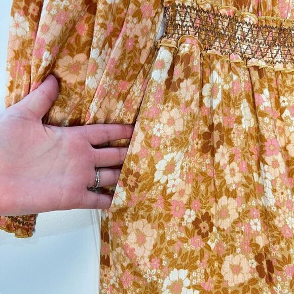 Spell and the Gypsy Collective Anne Jumpsuit Peach Size Medium Organic Cotton - Picture 6 of 10